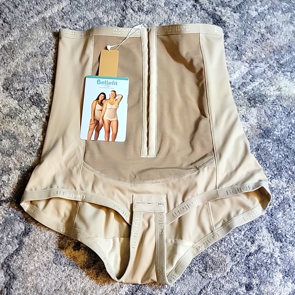 Bellefit High-Waist Postpartum Shapewear Briefs in Nude